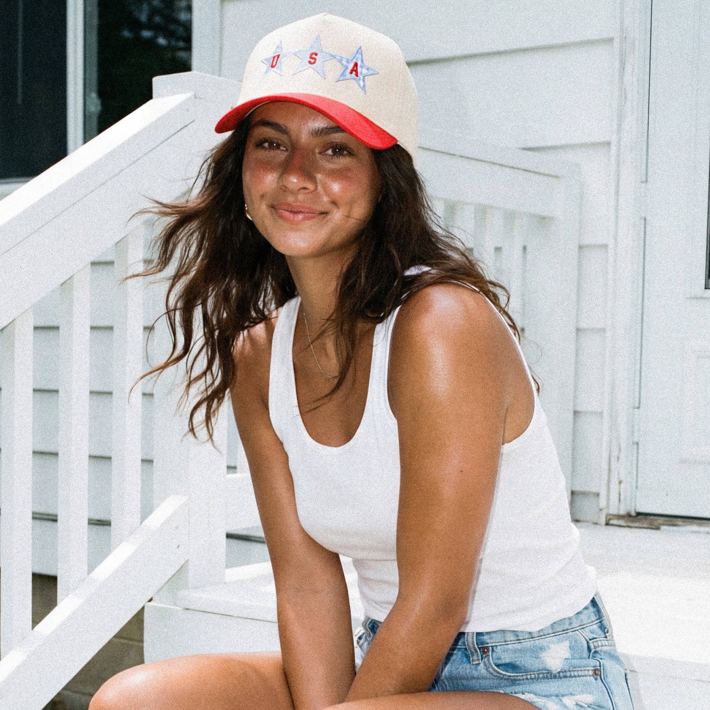 2030 Star USA Letter with Stars Trucker Hat