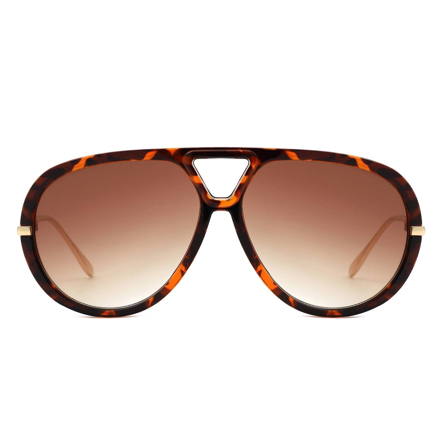 2016 Retro Double Bridge Bold Fashion Aviator Sunglasses