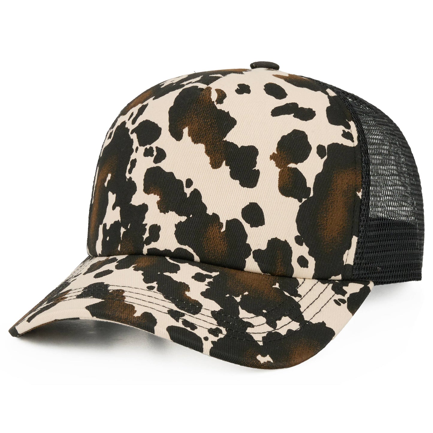 2038 Cow Pattern Trucker Hat