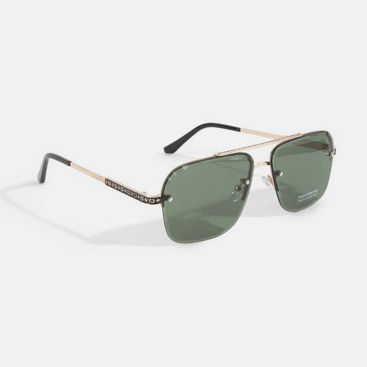 2027 Rimless Square Aviator Sunglasses