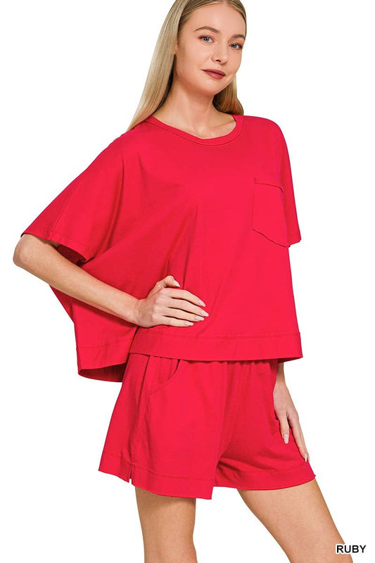 2005 Boxy Top N Shorts Set