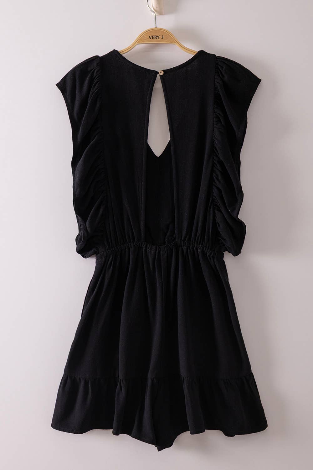 2072 Ruffled Sleeve Romper