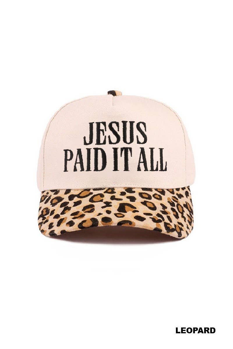 2106 Jesus Paid It All Trucker Hat