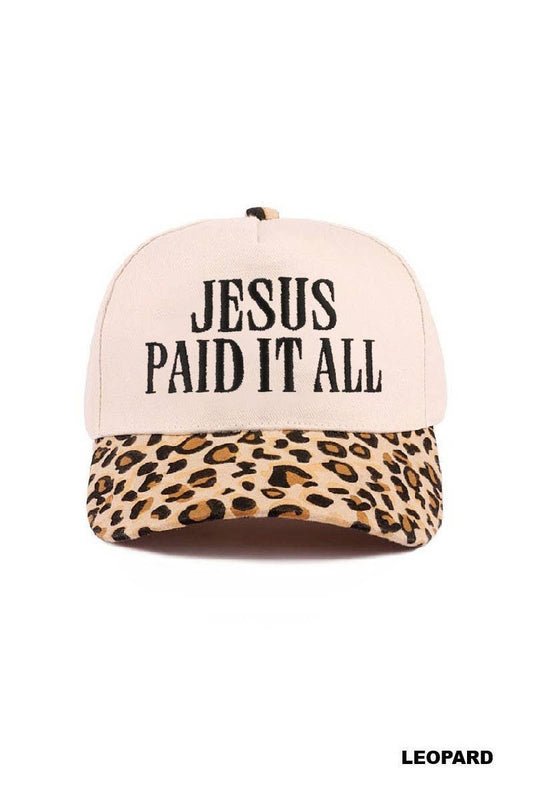 2106 Jesus Paid It All Trucker Hat
