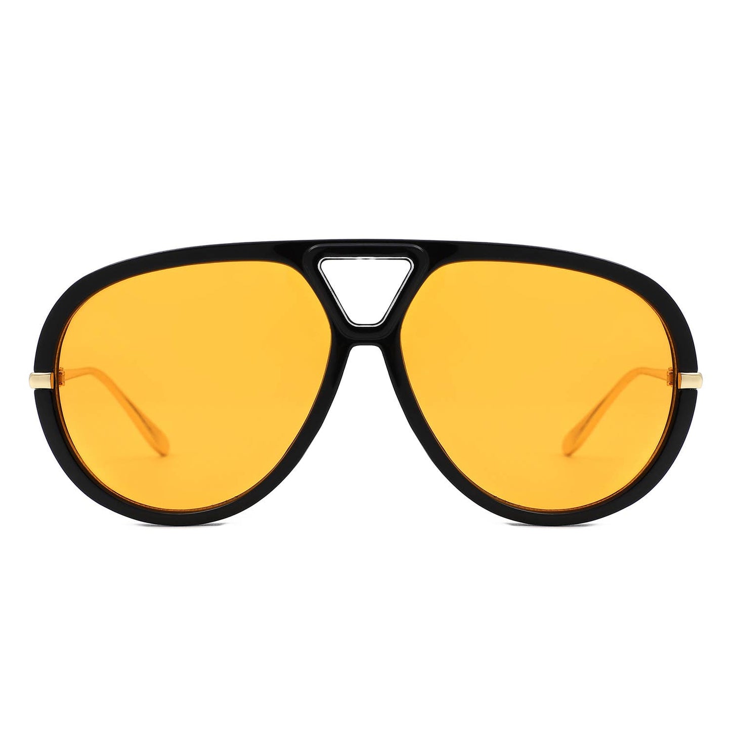 2016 Retro Double Bridge Bold Fashion Aviator Sunglasses