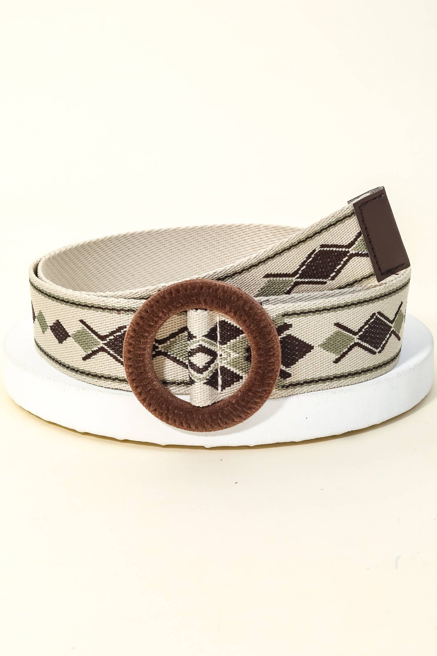 2019 Round Braided Buckle Boho Belt