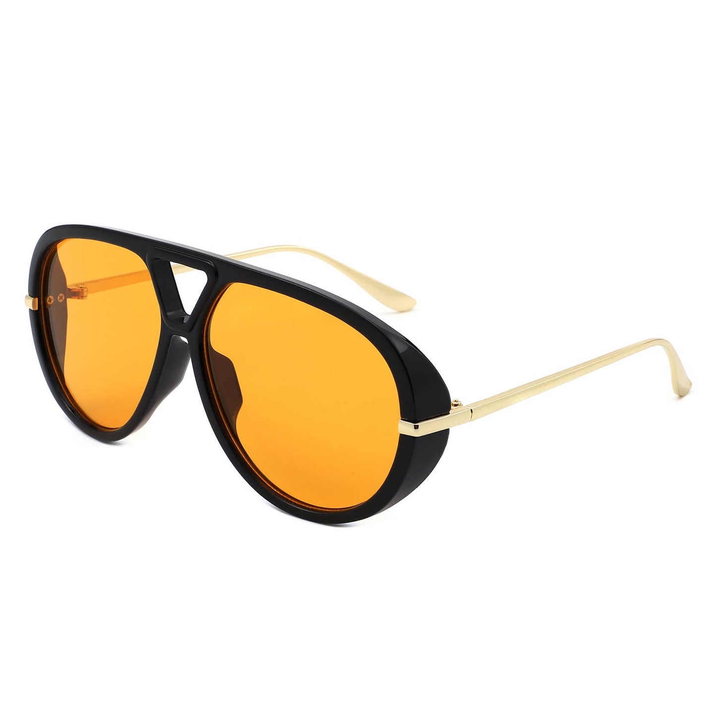2016 Retro Double Bridge Bold Fashion Aviator Sunglasses