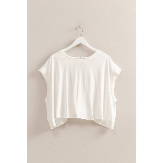 2053 Boxy Crew Neck Top