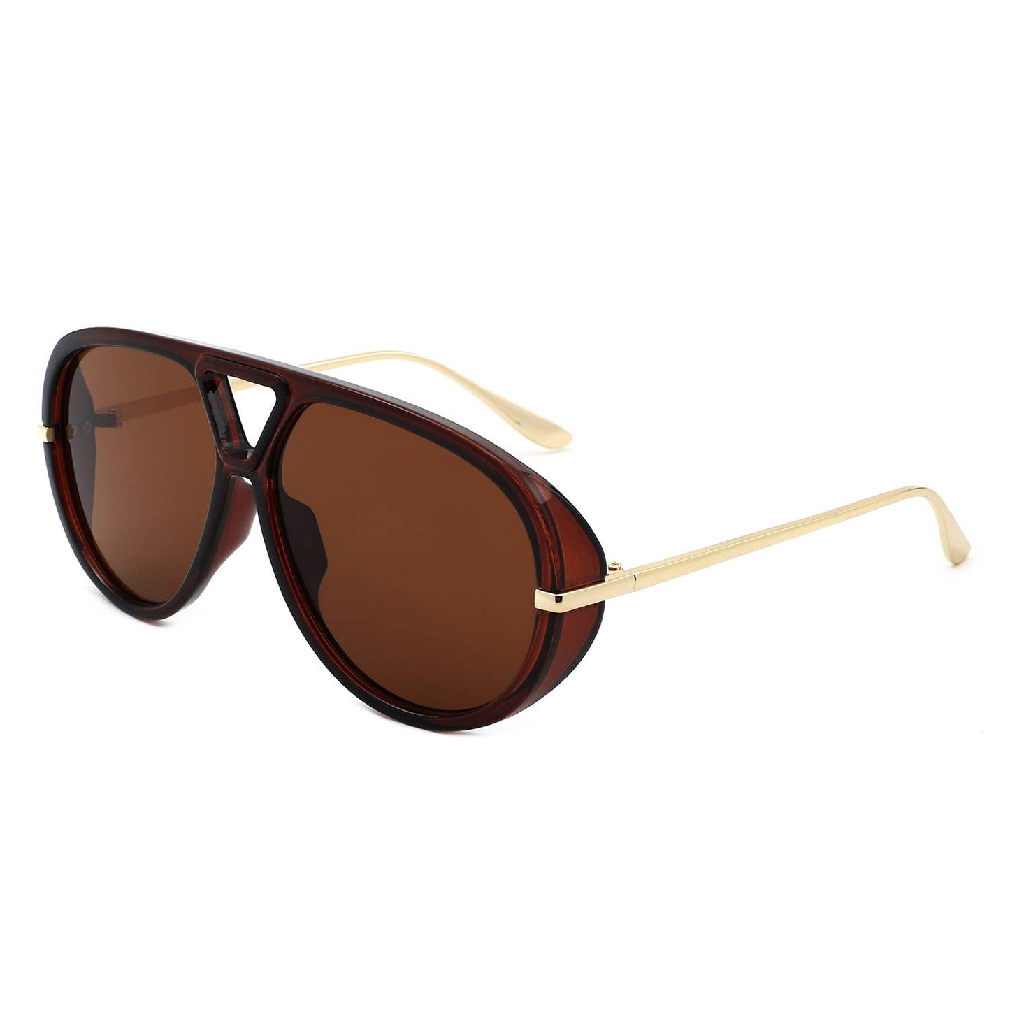 2016 Retro Double Bridge Bold Fashion Aviator Sunglasses