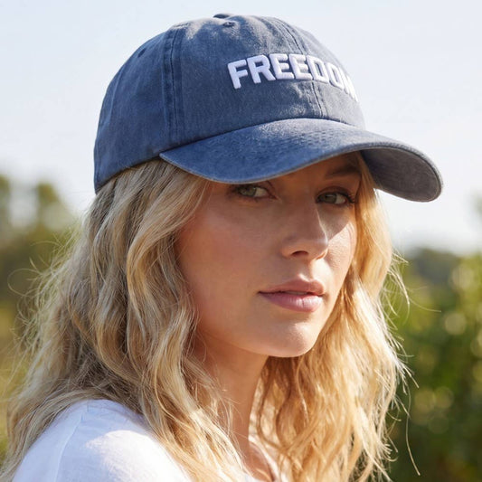 2017 Freedom Embroidered Washed Baseball Cap