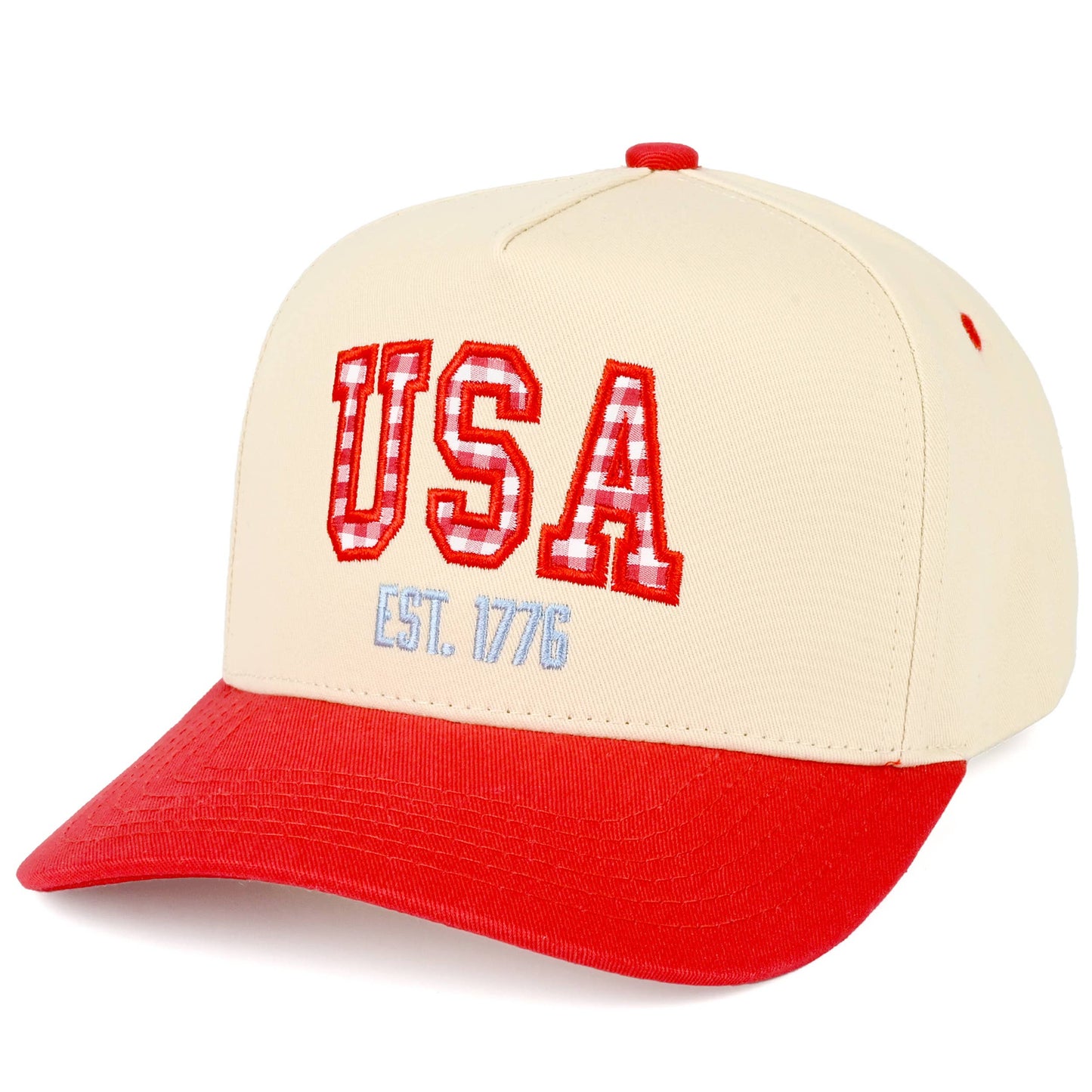 2040 Gingham USA Trucker Hat