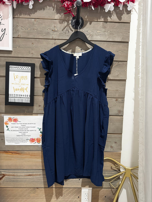 1890 Ruffle Mini Dress