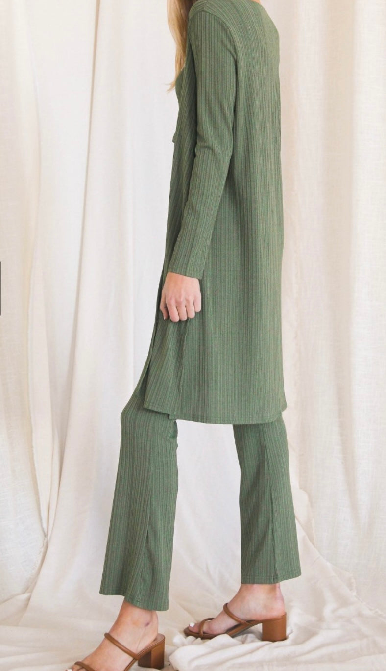 0977 3 Piece Rib Knit Set
