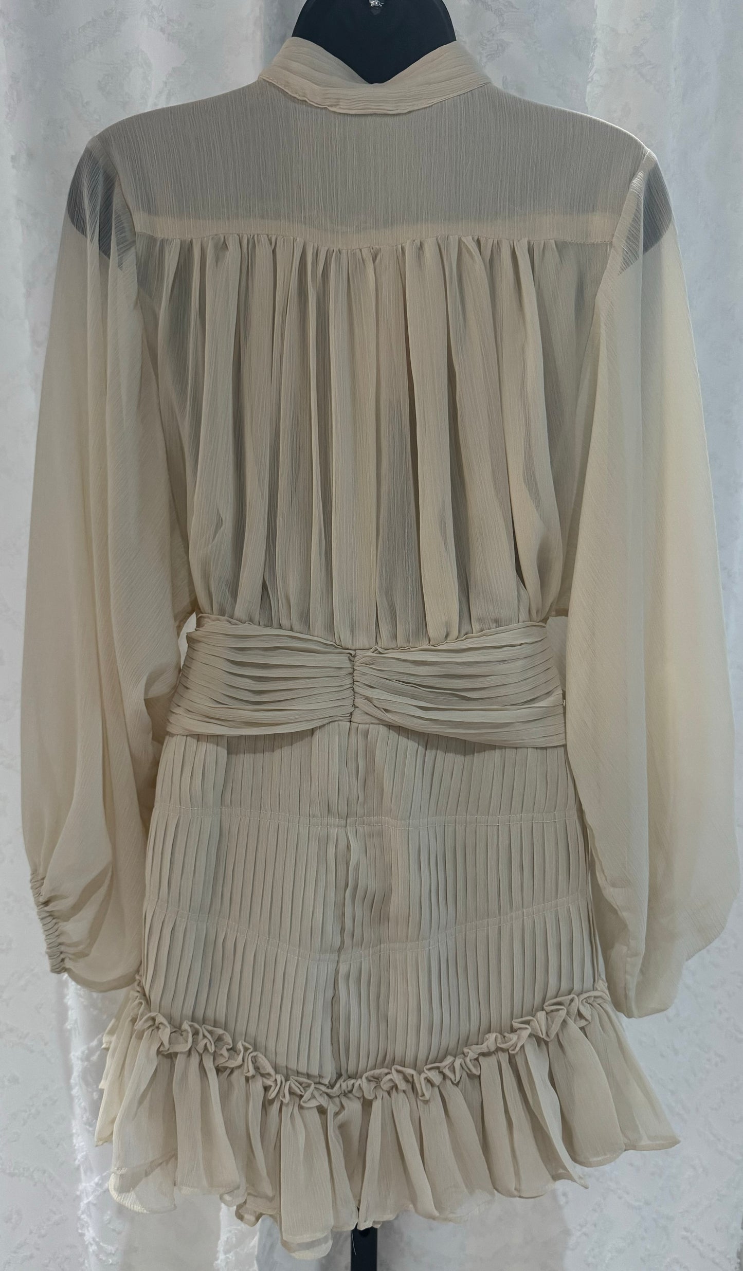 0230 Woven Chiffon Mini Dress