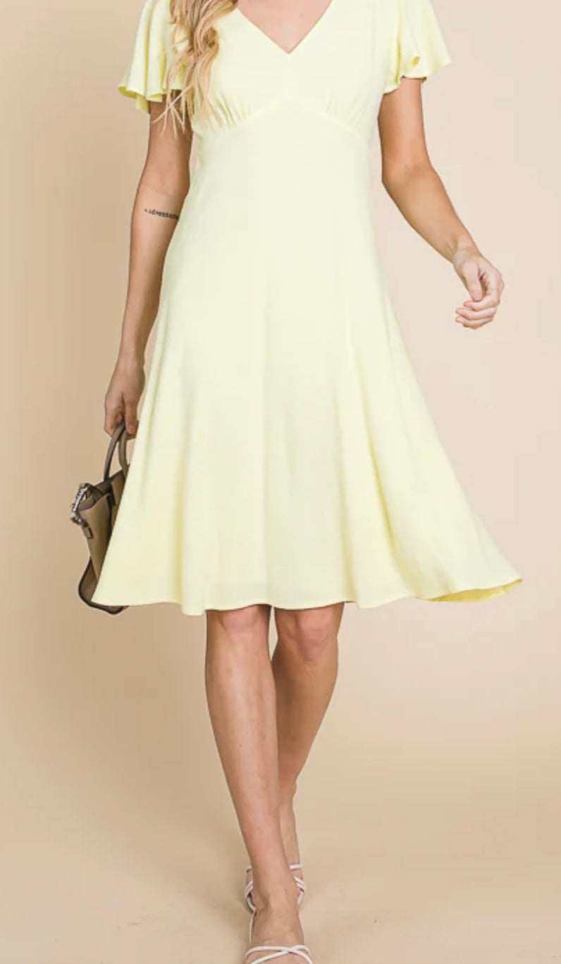 0124 Solid Color Dress