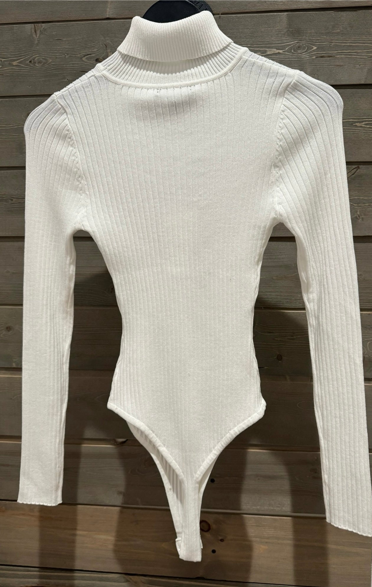 1224 Rib Knit Turtle Neck Bodysuit