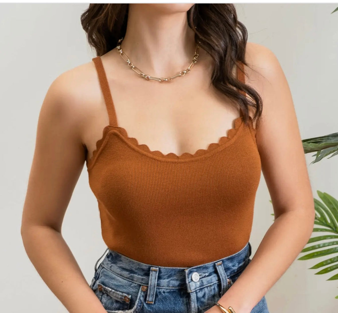 1398 Scalloped Cami