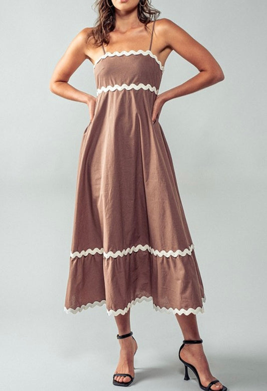 1464 Ric Rac Maxi Dress