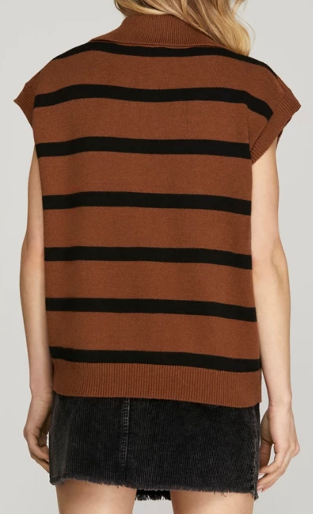 1526 Striped Sweater Top