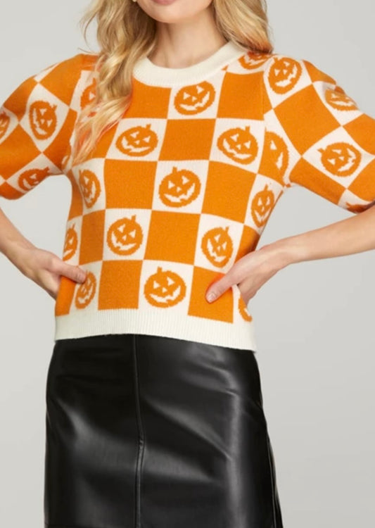 1565 Pumpkin Sweater Top