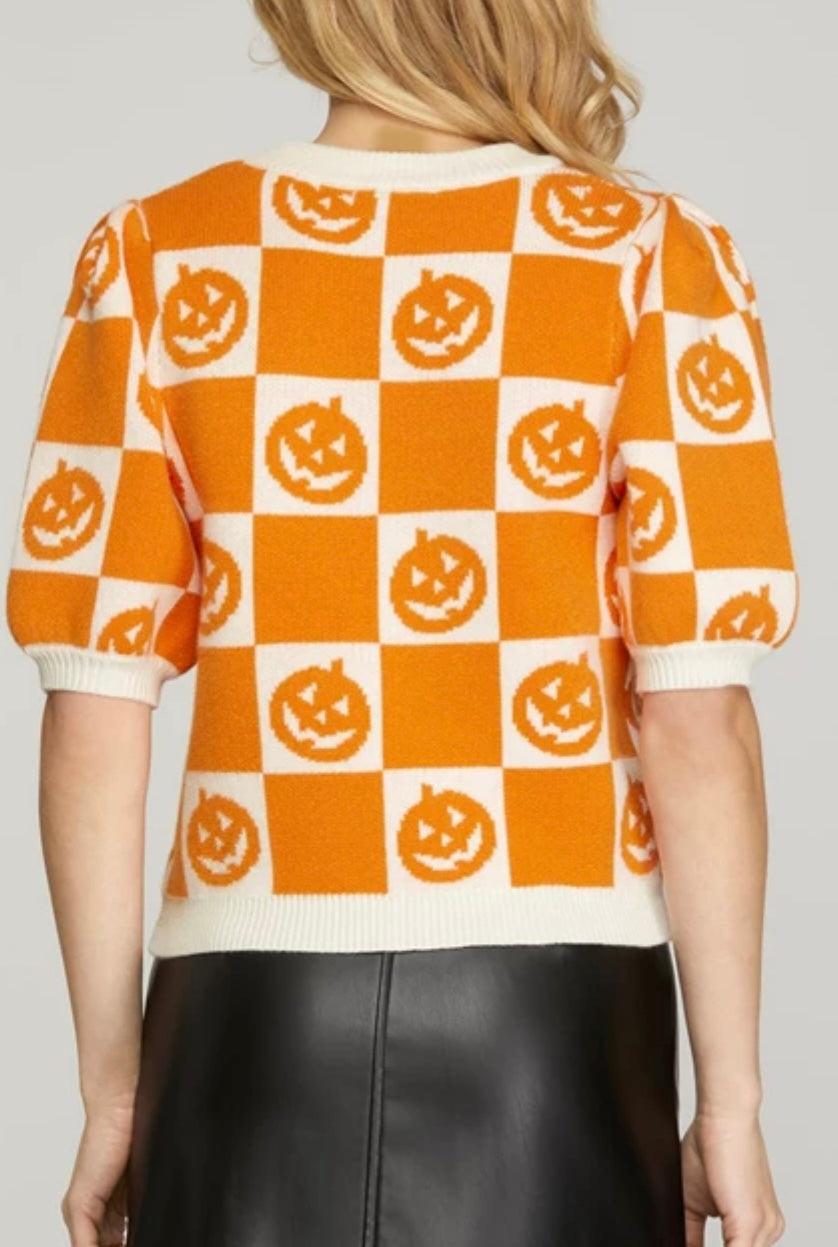 1565 Pumpkin Sweater Top