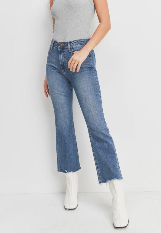 1603 JBD Vintage Cropped Flare Jean