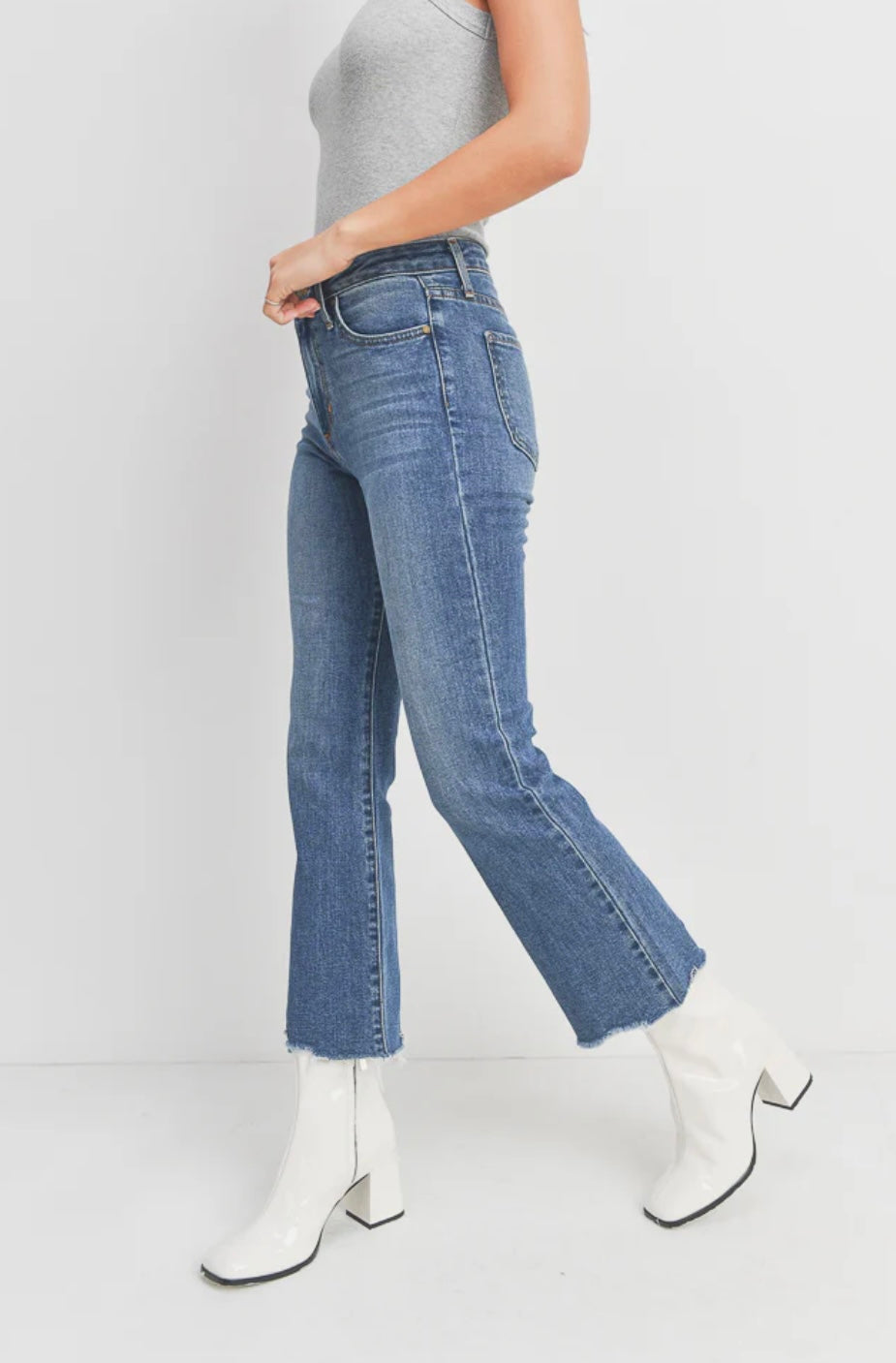 1603 JBD Vintage Cropped Flare Jean