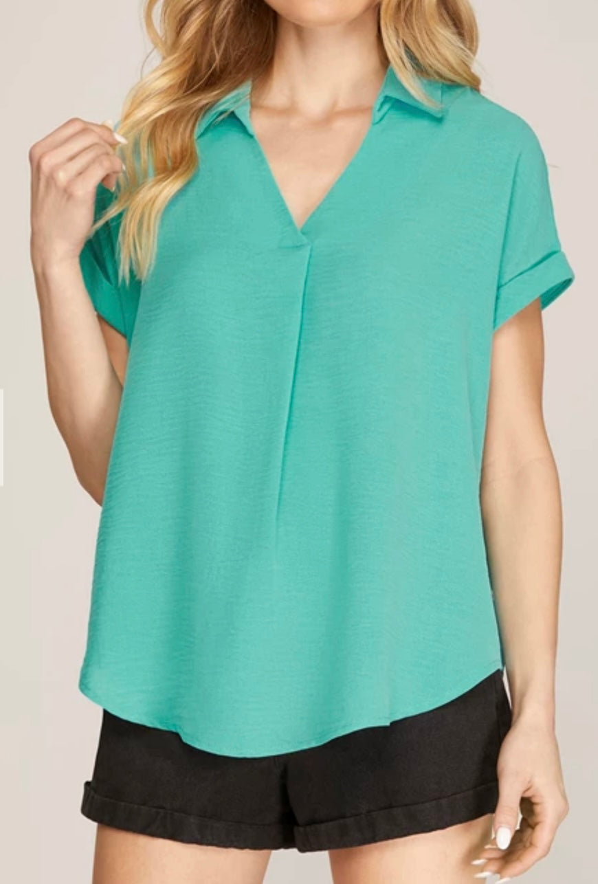 1626 Collared Top