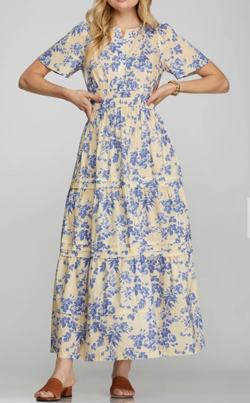 1643 Tiered Maxi Dress