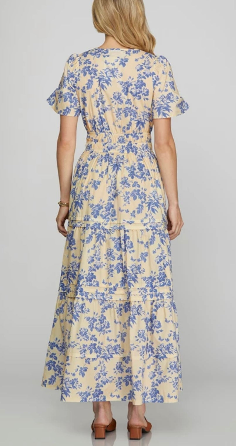 1643 Tiered Maxi Dress