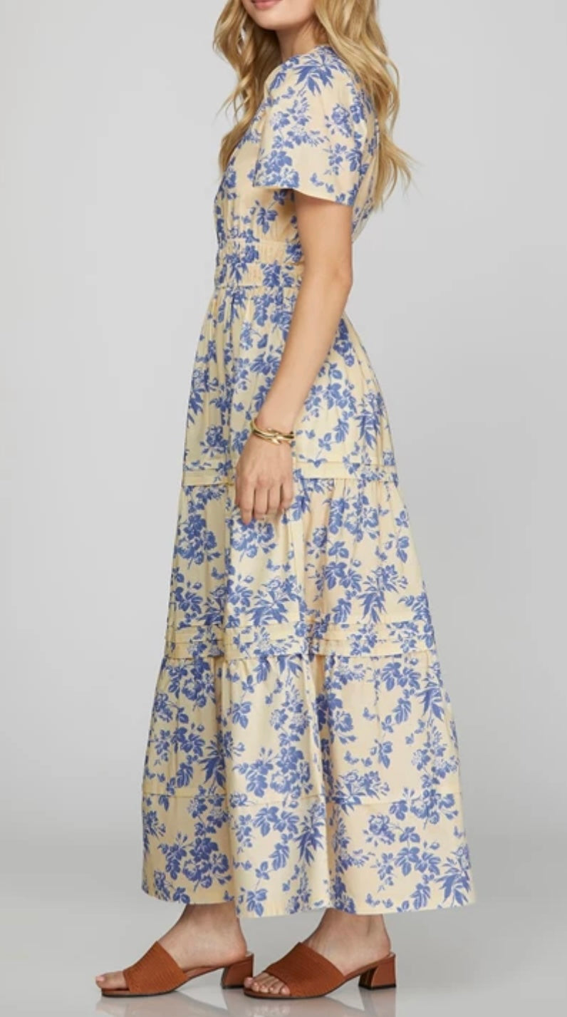 1643 Tiered Maxi Dress