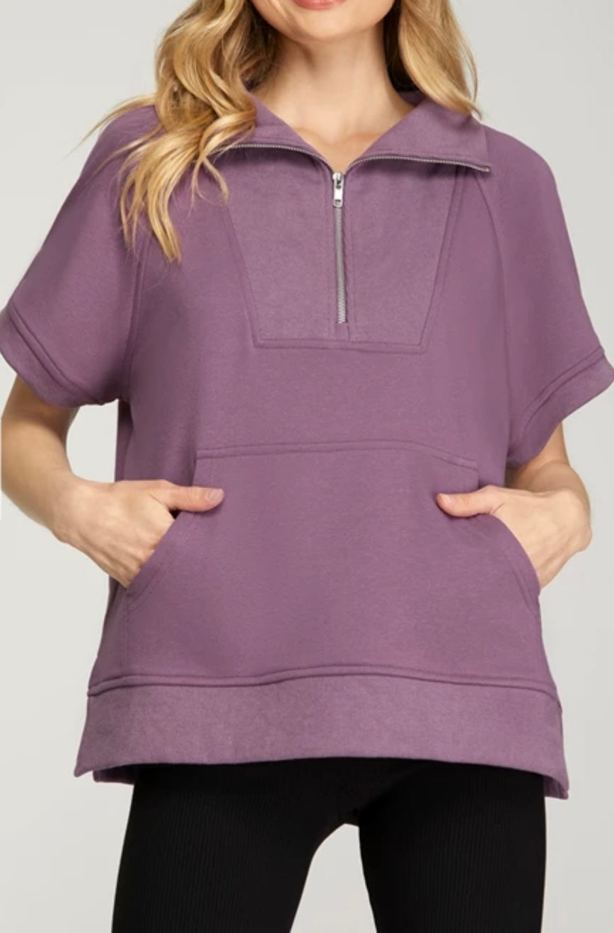 1627 Half Zip Top