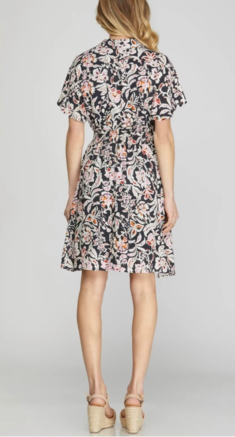 1664 Printed Mini Dress
