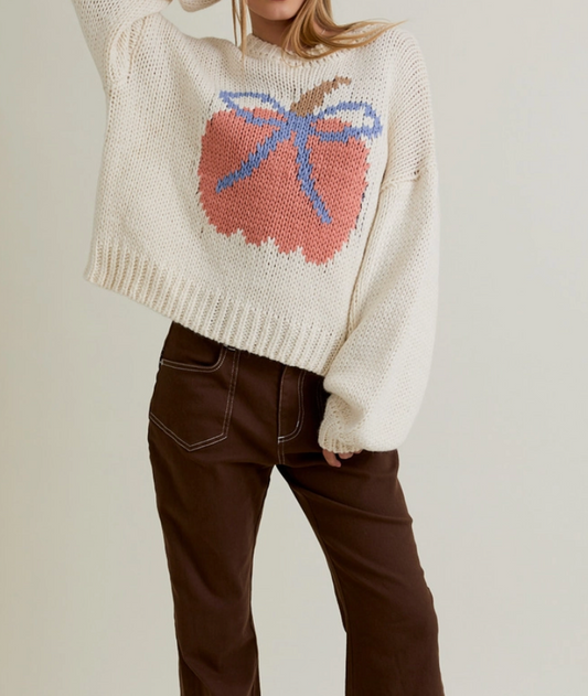 1777 Pumpkin Knit Sweater