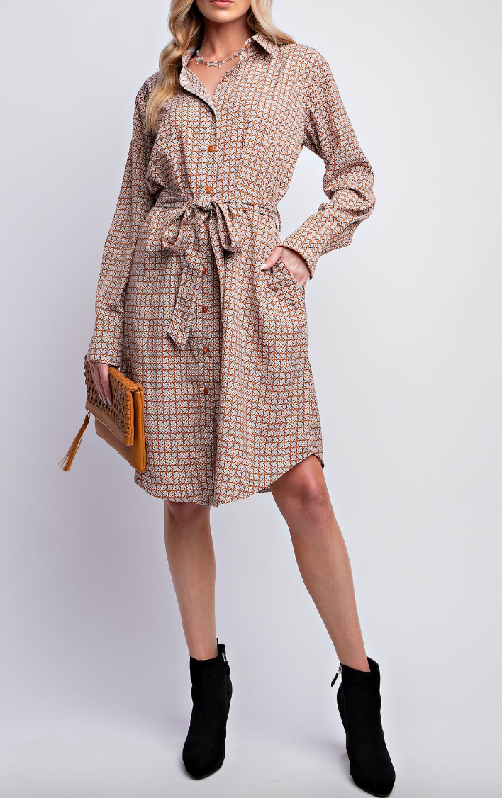 1812 Printed Midi Dress