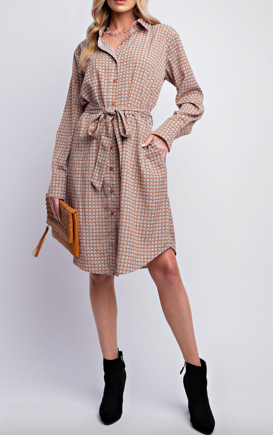 1812 Printed Midi Dress
