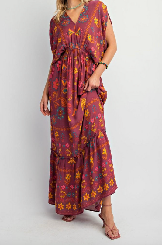 1807 Printed Maxi Dress