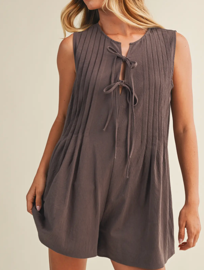 1831 Pleated Romper