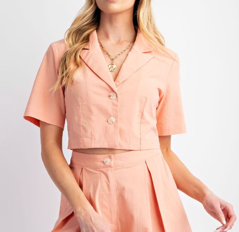1851 Cropped Blazer Top