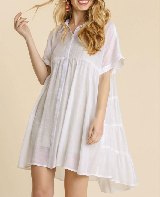 1884 Tiered Mini Dress