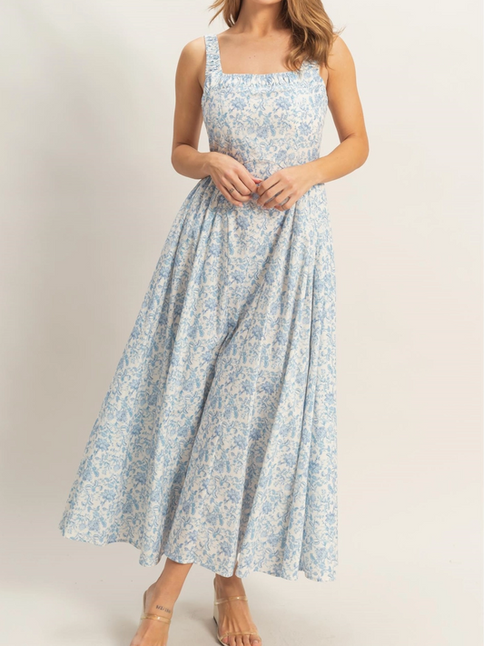 1926 Floral Midi Dress