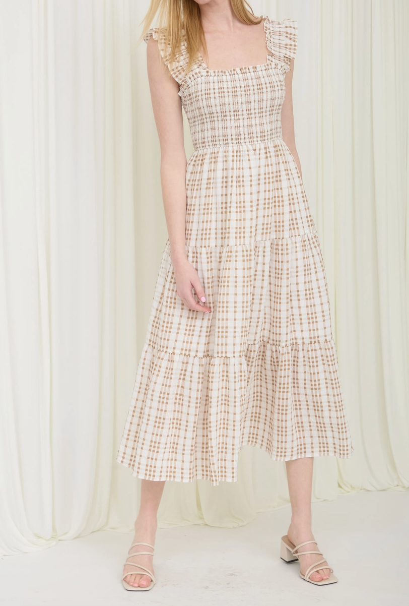 1951 Gingham Midi Dress