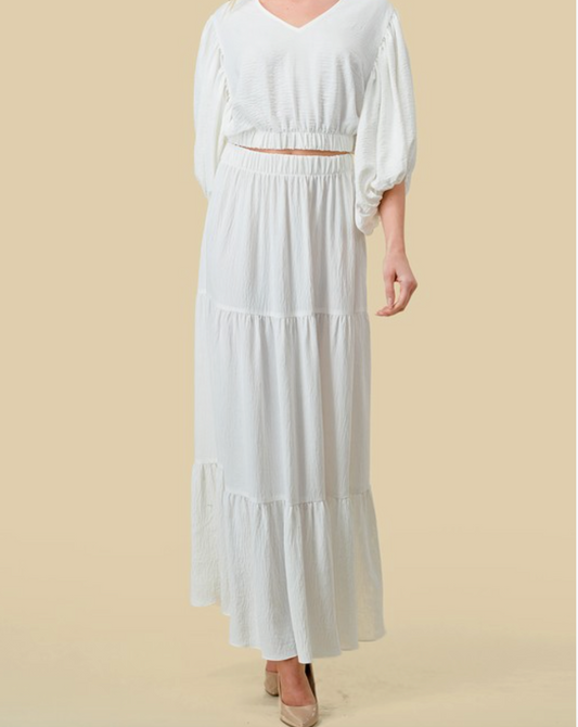 2078 Long Tiered Skirt