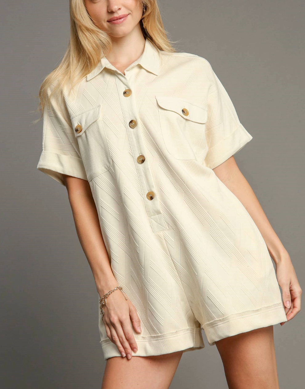 2080 Button Down Romper