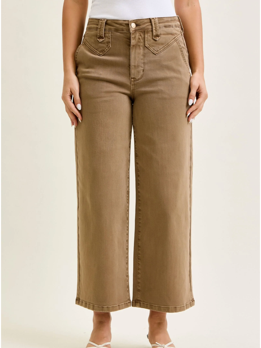2124 Judy Blue Ankle Wide Jeans