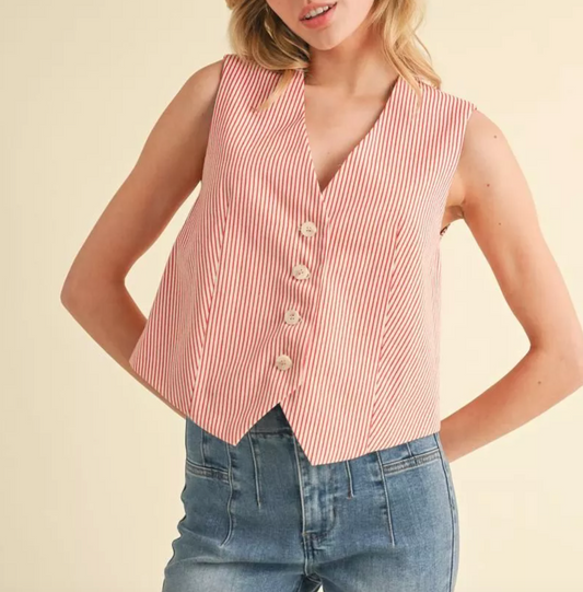 2151 Striped Vest