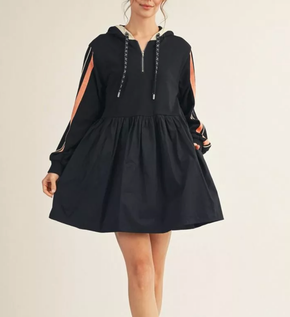 2154 Casual Hoodie Dress