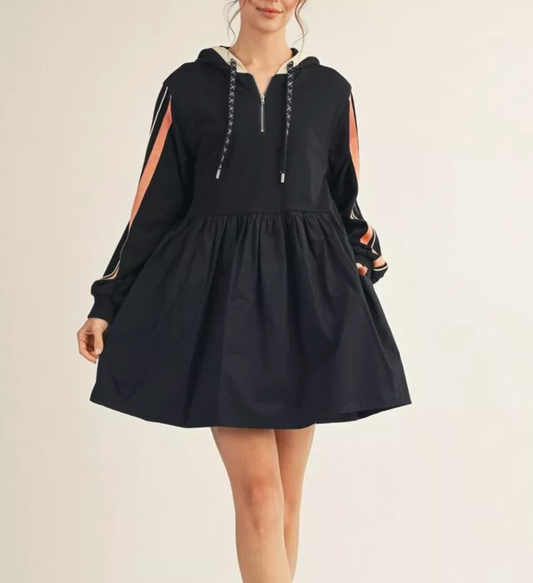 2154 Casual Hoodie Dress