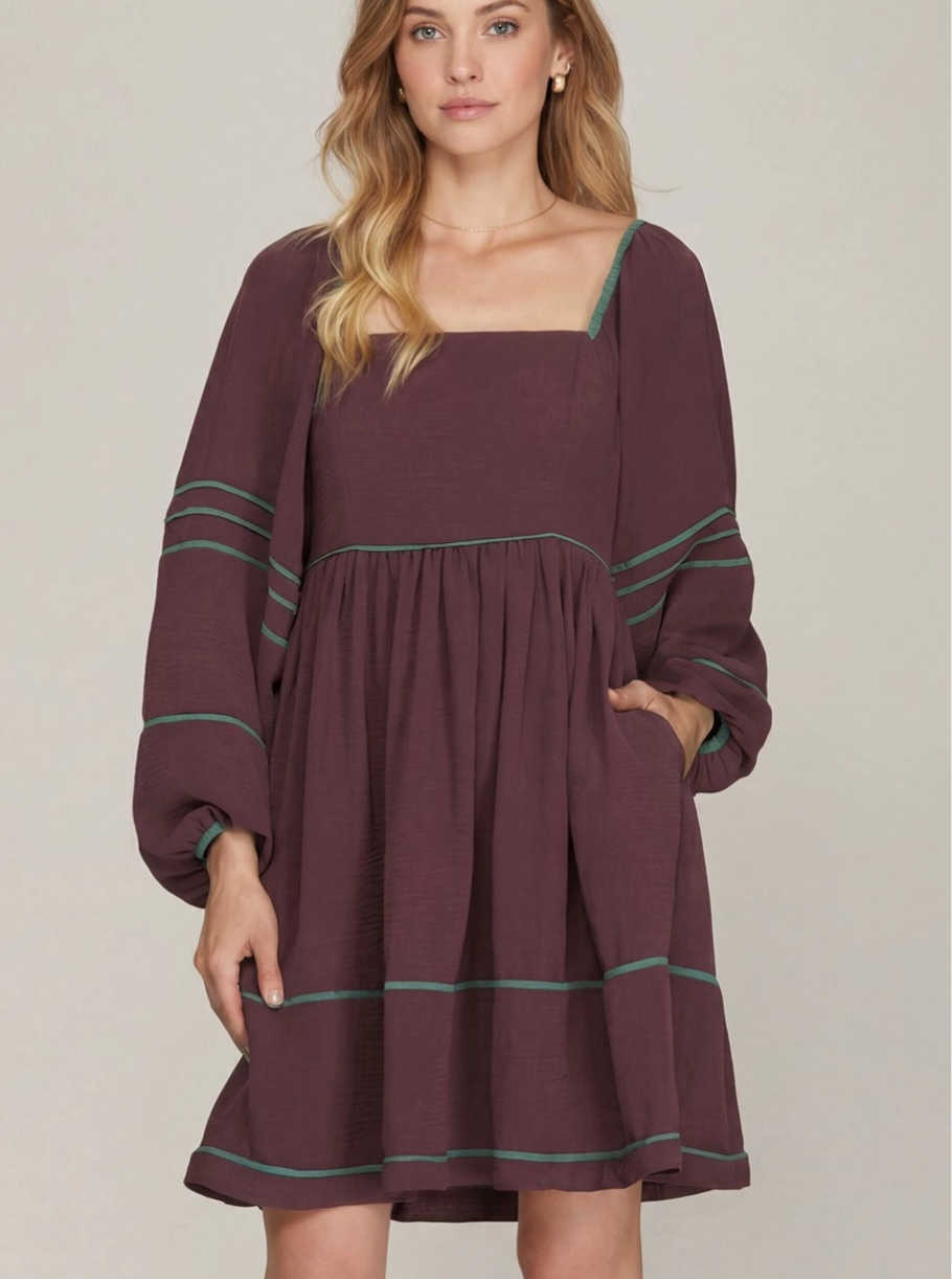 2160 Long Sleeve Mini Dress