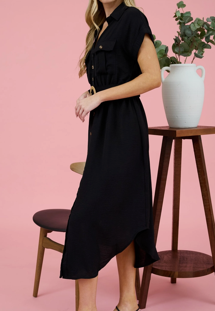 1754 Button Down Midi Dress